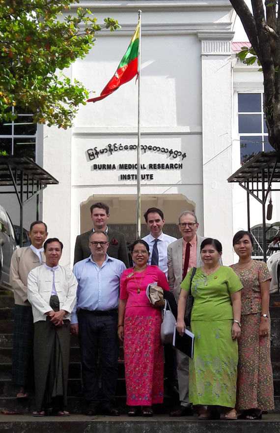At the Department of Medical Research with local collaborators